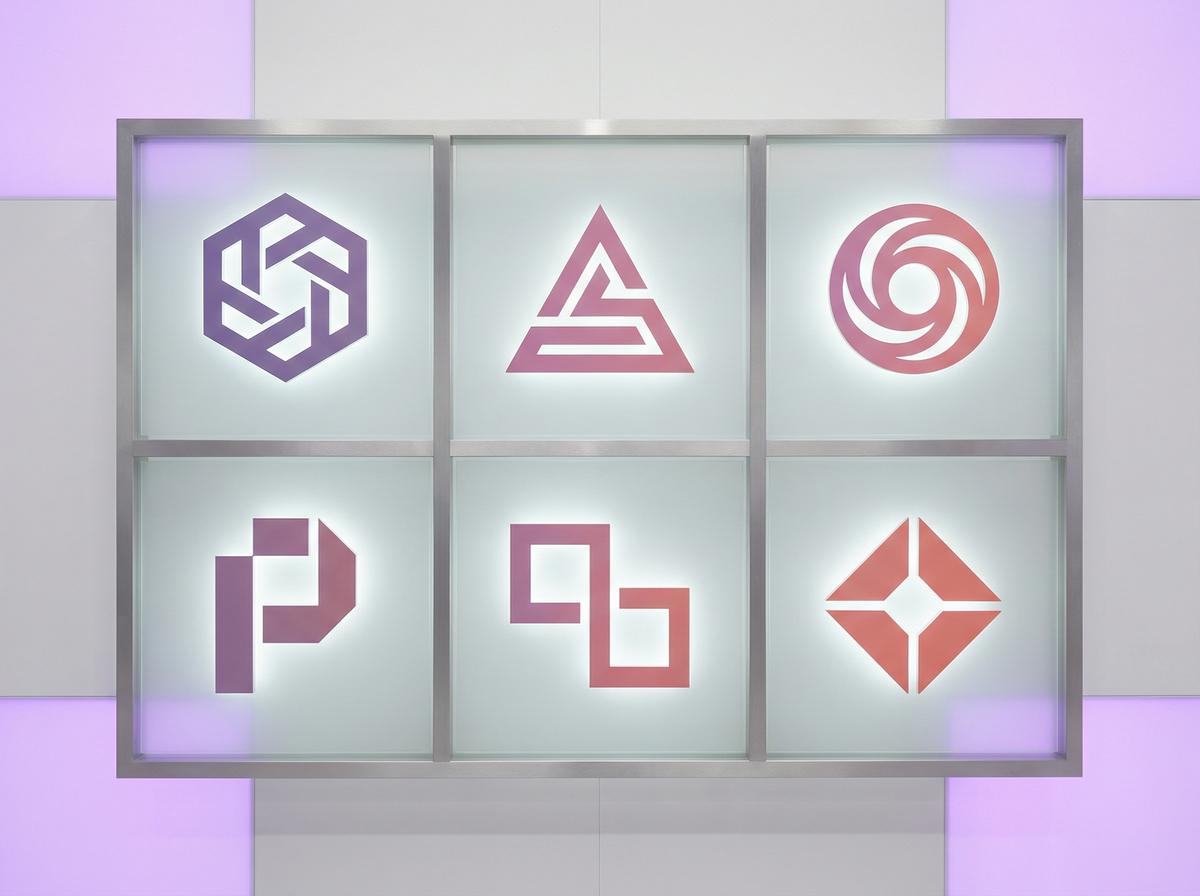 抖荫短视频合作影视品牌Logo墙